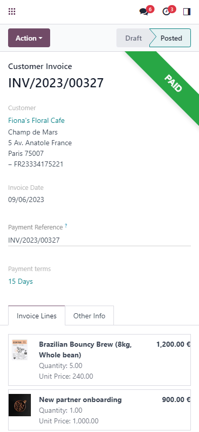 Your invoices in your pocket