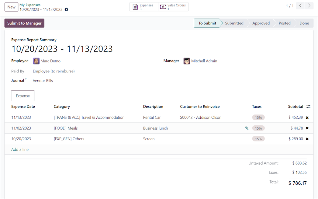 Every expense, one report