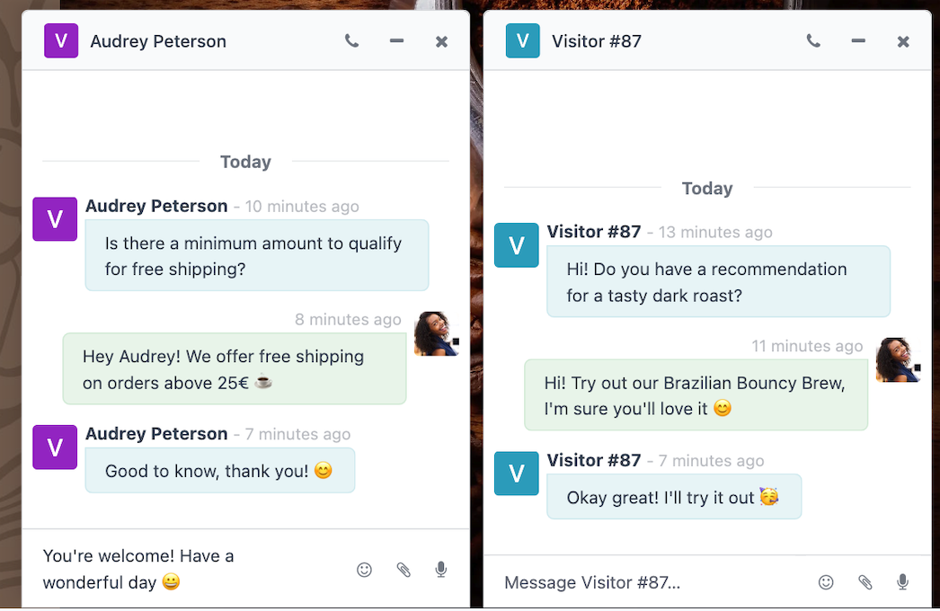 Answer questions, nurture leads, and solve problems instantly