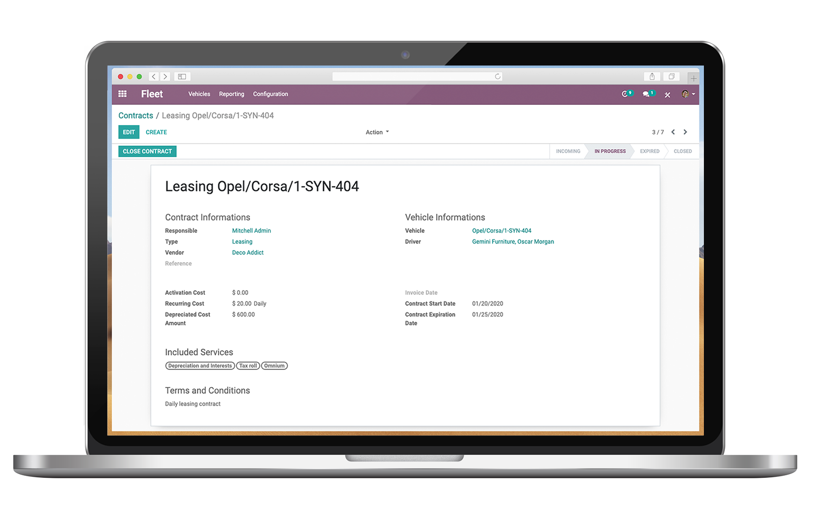 Manage leasing and all other contracts