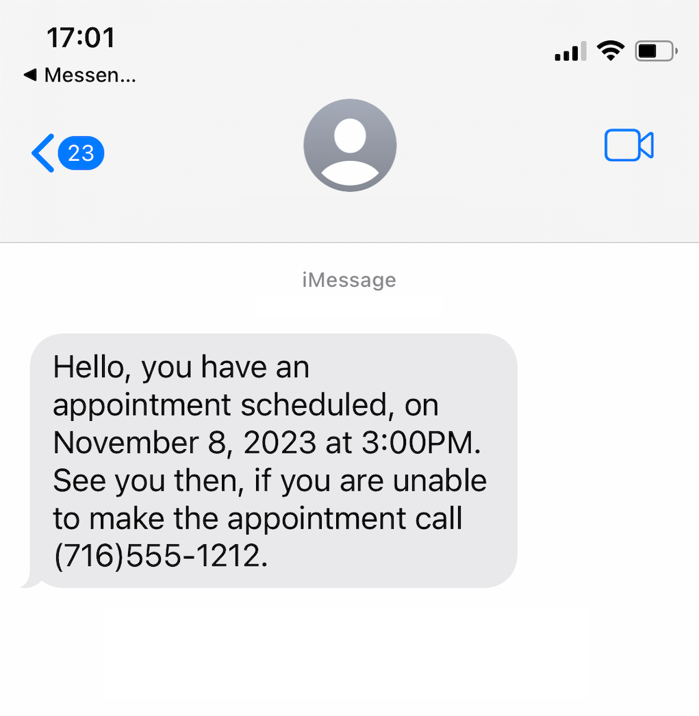 Send calendar alarms or reminders