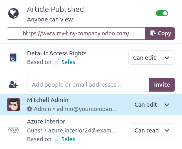 Who gets access? You decide!