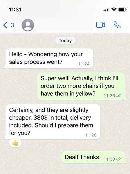 Publish your WhatsApp number