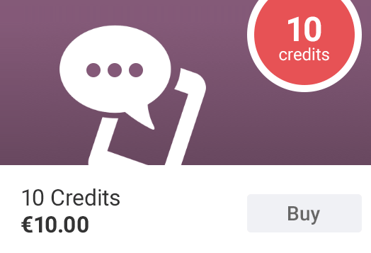 Starting from 0.01€/SMS