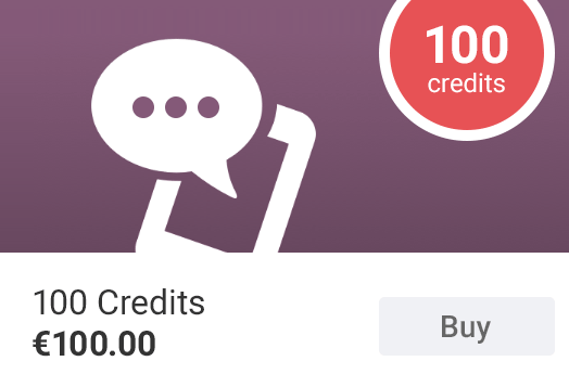 Starting from 0.01€/SMS